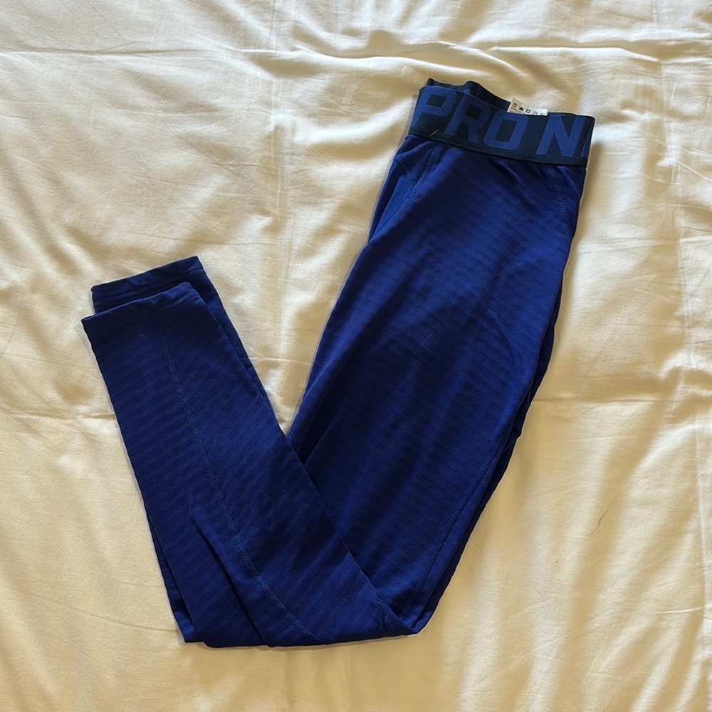 Nike pro compression pants blue. Size medium.
